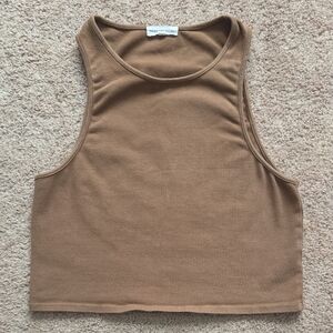 Good American Tan Crop Top